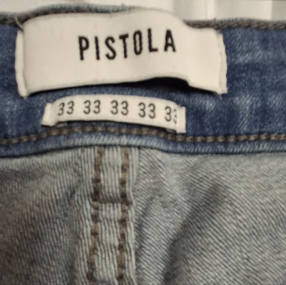 Pistola Audrey Mid Rise Cropped Skinny Jeans Dark Wash Size 33 - Picture 6 of 8